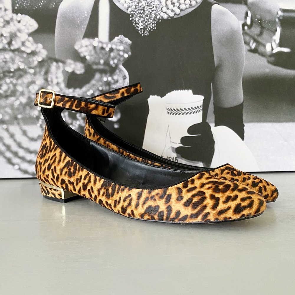 VINCE CAMUTO ATTERA Leopard Print Flats Size 10